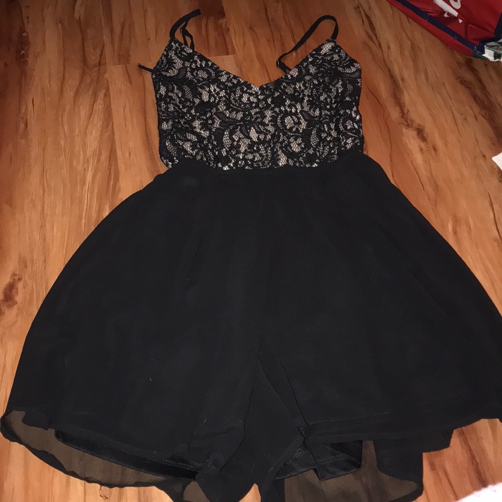 Windsor Black lace romper